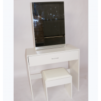 Hot Sale Modern Popular Design 2020 Simple Style Sliding Mirror Door Dressing Table and Stool