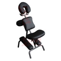 Portable massage chairs, foldable massage stools black iron legs