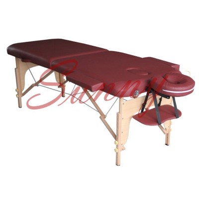 Sunny Wooden Massage Bed Folding 2 Section Facial Bed Portable Massage Table Plus Width 76-80cm